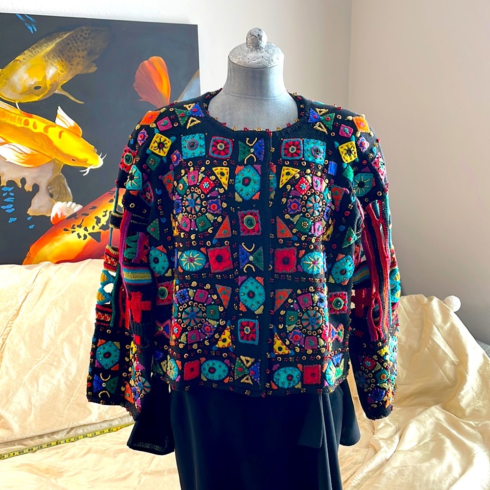 Vintage Michael Simon Handmade Knit Sweater sz1